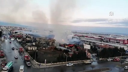 Afyonkarahisar'da fabrika yangını