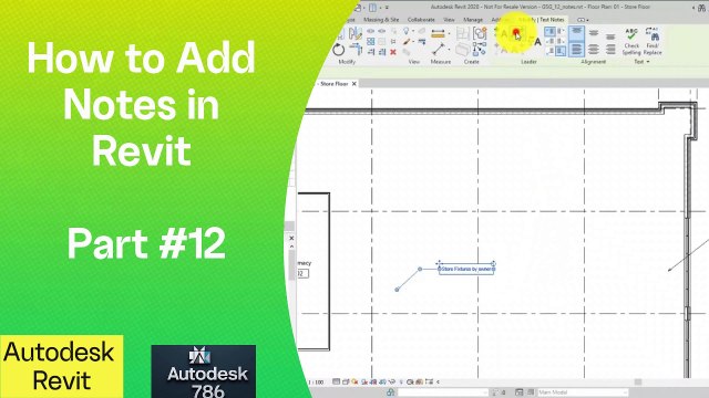 How to Add Notes in Revit | Part # 12 | #architecture #autocadcivil3d #revit #civil3d #Autodesk #civil3d