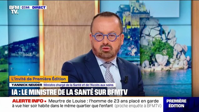 Pour le ministre de la Santé, Yannick Neuder, l'IA doit permettre une meilleure prise en charge des patients et rendre du temps aux soignants