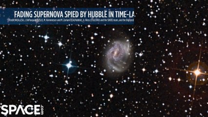 Amazing Time-Lapse Of Fading Supernova Spied By Hubble