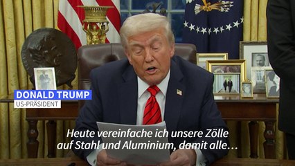 Trump verhängt 25-Prozent-Zölle auf Stahl und Aluminium