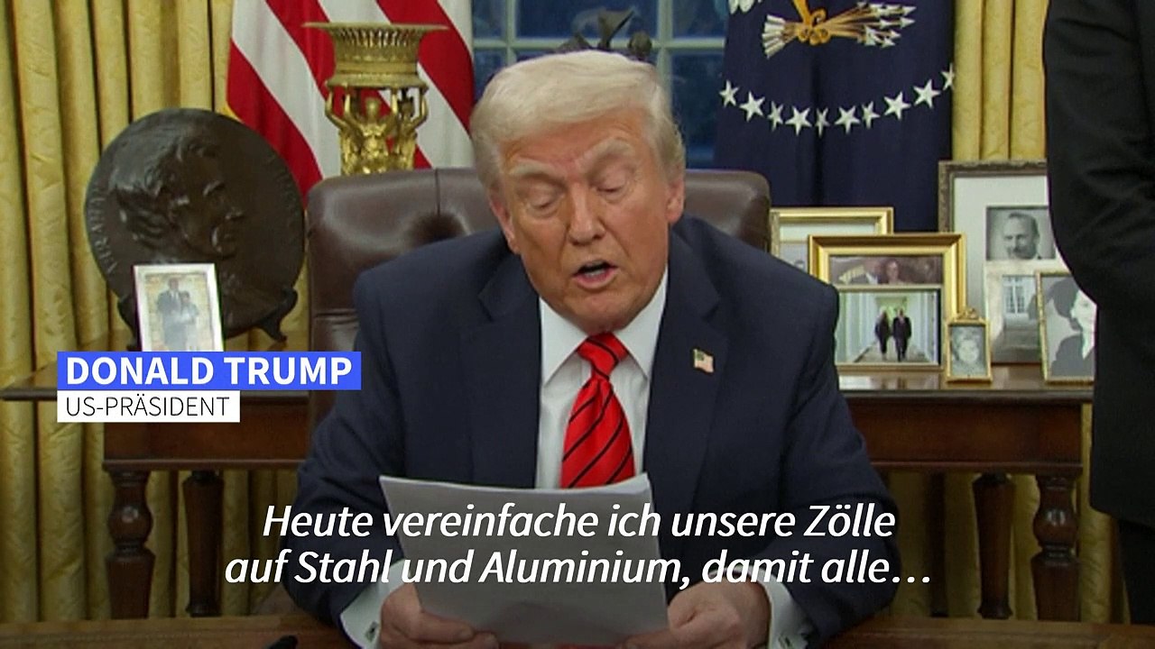 Trump verhängt 25-Prozent-Zölle auf Stahl und Aluminium