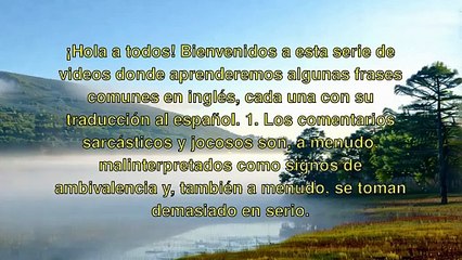 "Frases Comunes en Ingles: Desde el Sarcasmo hasta la Vida Cotidiana"