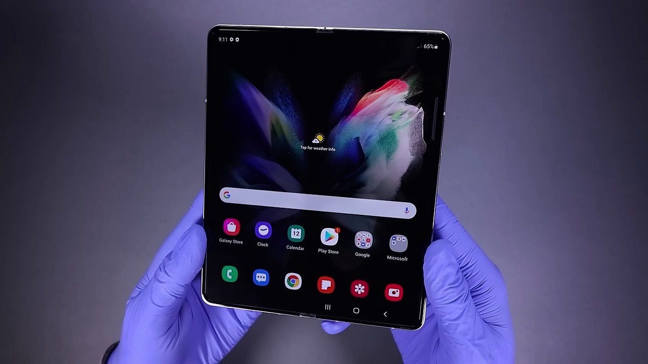 Samsung Galaxy Z Fold 3 Unboxing and Camera Test! - ASMR