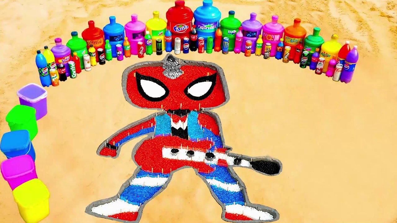 How to Create a Funko Pop Using Orbeez, Big Schweppes, Monster, Fanta, Coca Cola, and Mentos