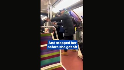 Une pickpocket arrêtée par des passagers du métro après un vol