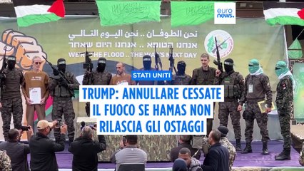 Gaza, Trump: annullare il cessate il fuoco se Hamas non rilascia tutti gli ostaggi entro sabato