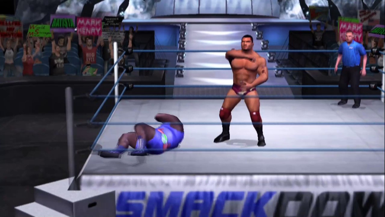 WWE Batista vs Mark Henry SmackDown Here comes the Pain | PCSX2 emulator Playstation 2