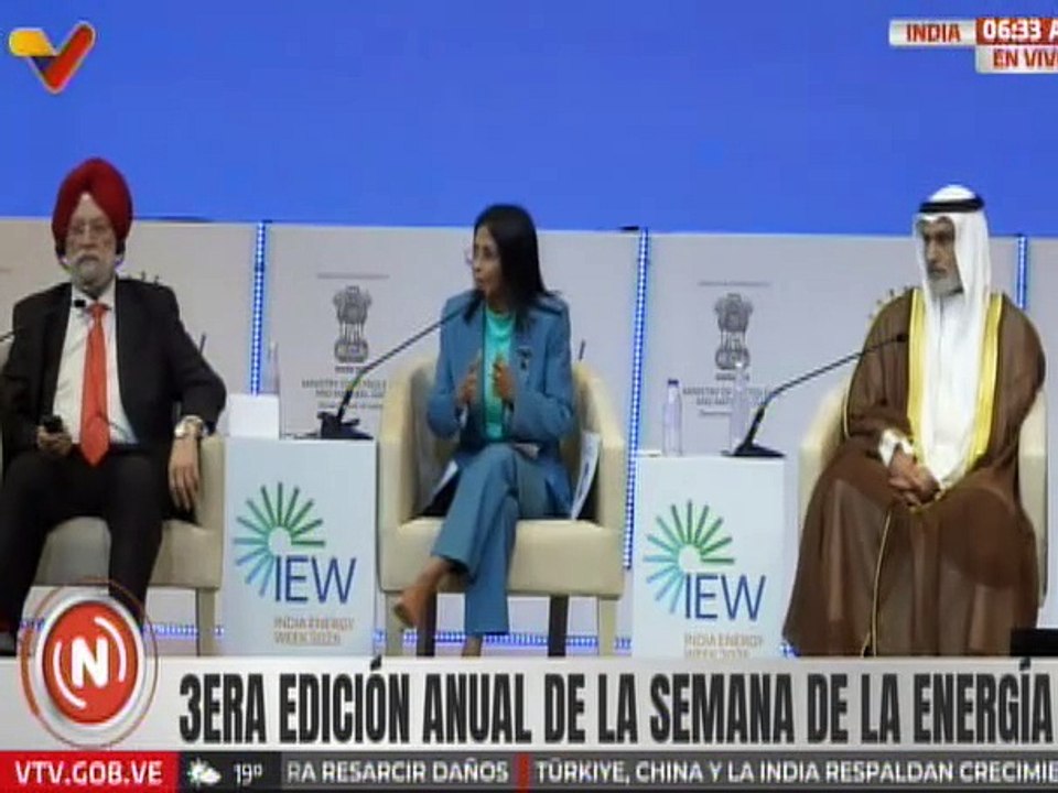 Vpdta. Delcy Rodríguez: El futuro energético debe hacerse con mucha responsabilidad, sin sanciones