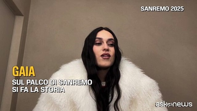 Gaia a Sanremo 2025: «Il mio brano parla dell'indecisione»