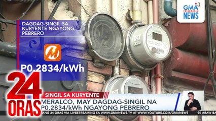 Meralco, may dagdag-singil na P0.2834/kWh ngayong Pebrero | 24 Oras