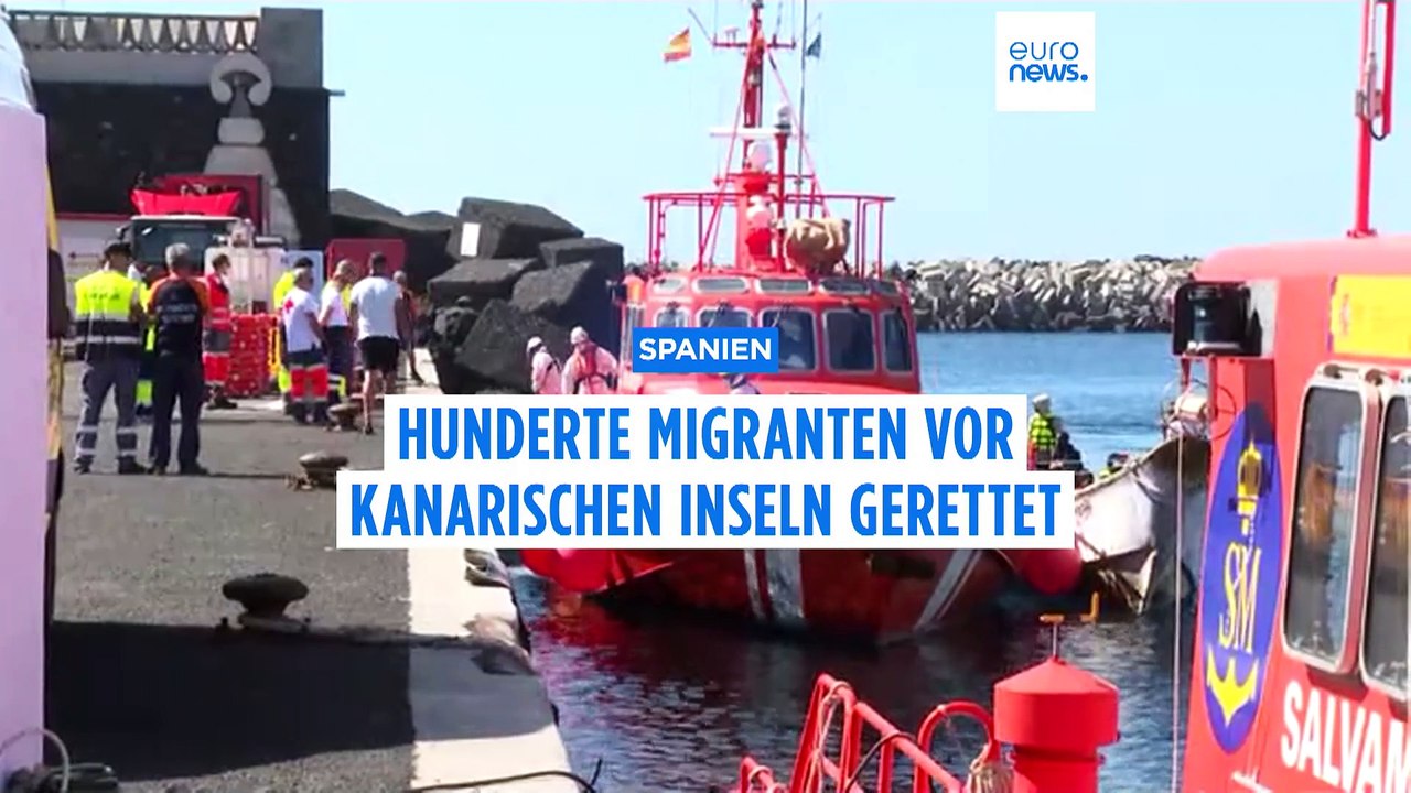 Hunderte Migranten vor der Küste der Kanarischen Inseln gerettet