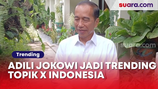 Adili Jokowi Jadi Trending Topik X Indonesia, Warganet: Terlalu Banyak Kerusakan