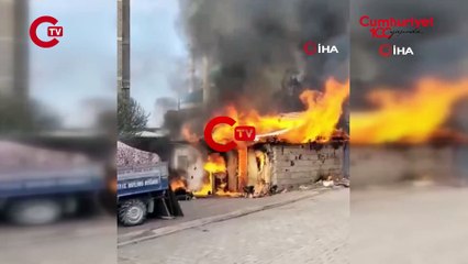 Mersin'de yangın paniği! 6 kişilik ailenin evi alev alev yandı: Anne ve çocuklar gözyaşı döktü