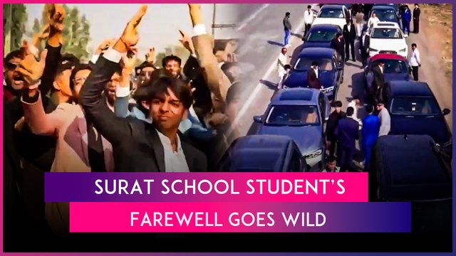 Luxury Cars & Smoke Guns: Fountainhead School Students’ Farewell Procession In Surat Raises Eyebrows