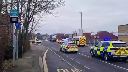 Norway Road remains closed after pedestrian hit by lorry in Portsmouth - video by Stu Vaizey