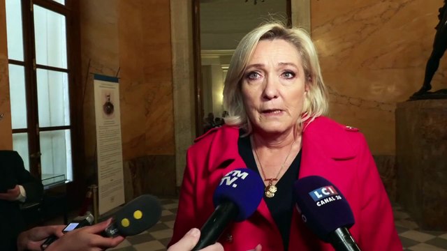 Meurtre de Louise: Il y a un sujet sur les criminels qui ont déjà plusieurs inscriptions à leur casier , réagit Marine Le Pen