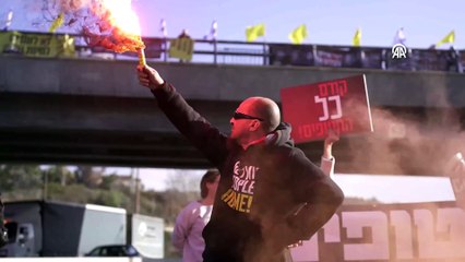 İsrail'de Rehine Takası Protestosu: Yahudiler Otoyolu Kapattı 🚧