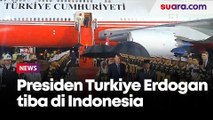 Disambut Prabowo, Presiden Turkiye Erdogan Tiba di Indonesia