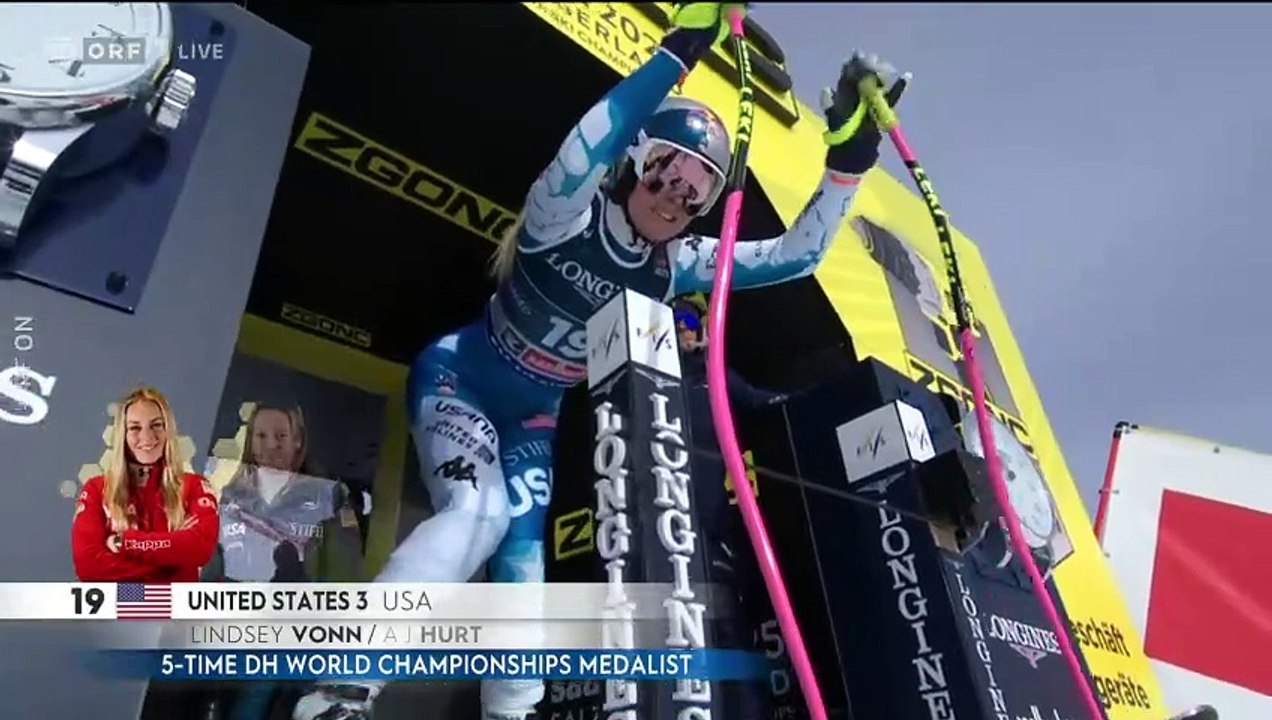 Lindsey Vonn - Saalbach Ski WM Team Combined DH