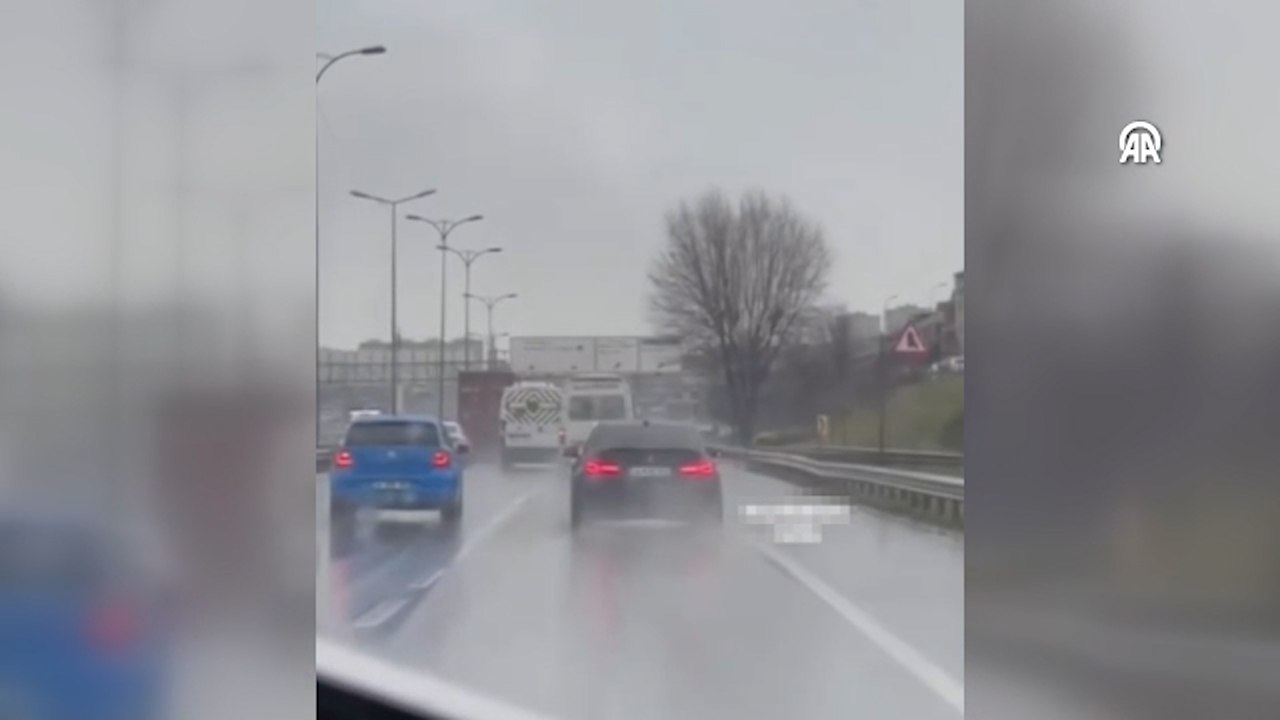 Beylikdüzü'nde makas atan sürücüye para cezası uygulandı