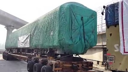 येलो लाइन का दूसरा ट्रेन सेट बेंगलूरु पहुंचा