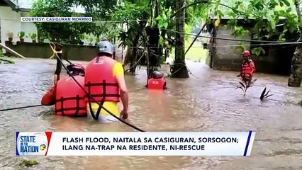 Van, natangay ng malakas na agos; 2 sakay, hinahanap pa | SONA