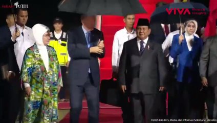 Tembakan Meriam Sambut Kedatangan Erdogan dan Istri di RI
