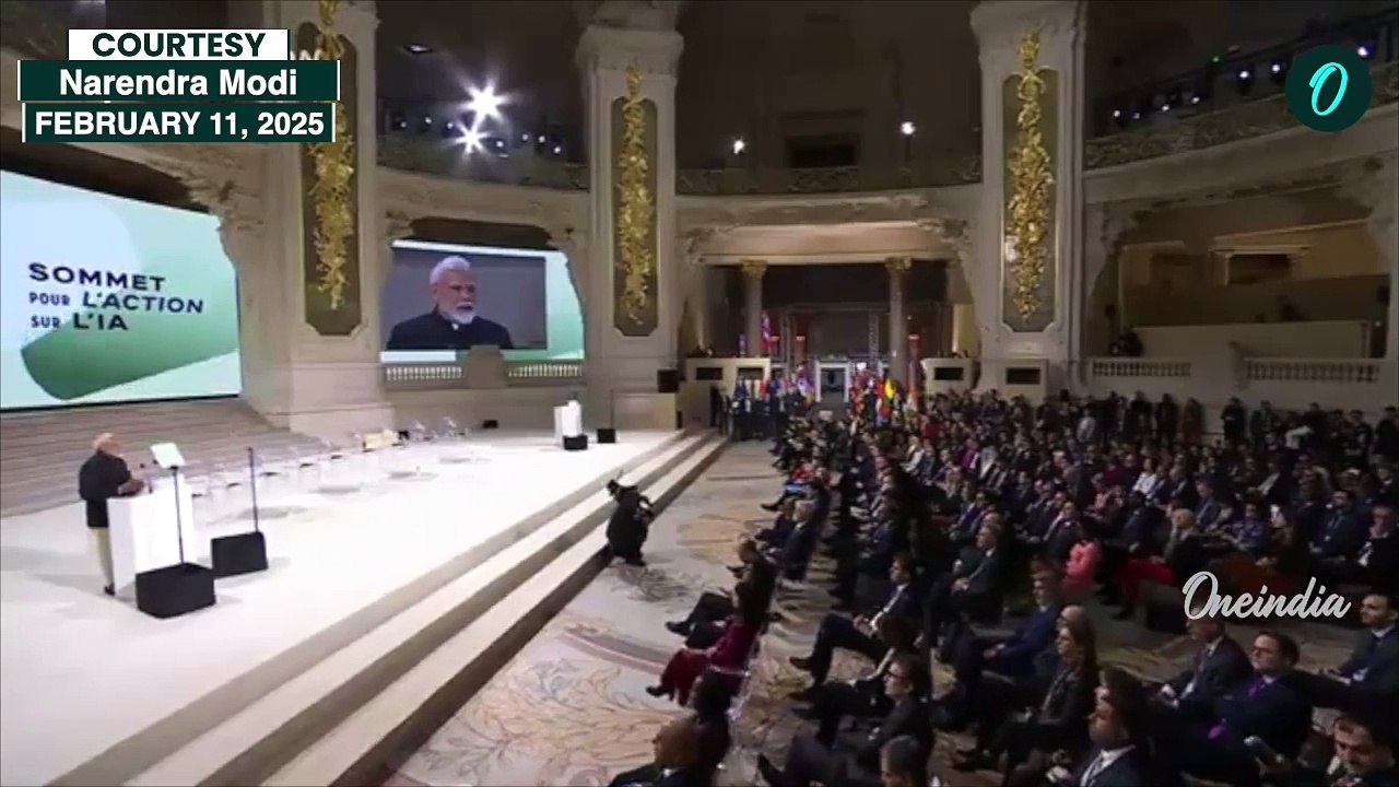 PM Modi Addresses AI Action Summit in Paris, Highlights Ethical AI & Global Cooperation
