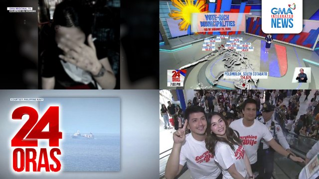 24 Oras: (Part 2) Babae, sugatan matapos umanong sagasaan ng ex-bf; itinuturing na mga vote-rich na probinsya, lungsod at munisipalidad sa bansa; RomCom film nina Jennylyn Mercado, Dennis Trillo, at Sam Milby na Everything About My Wife, ..., atbp.