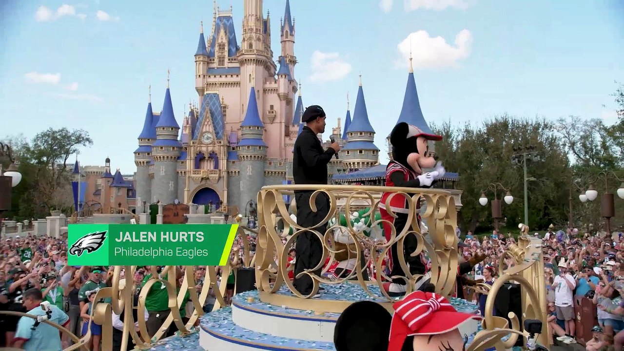 Hurts celebrates Super Bowl LIX victory at Disney World