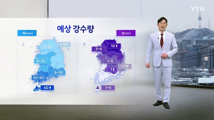 [날씨] 내일 종일 큰 추위 없어...구름 유입되며 전국에 눈·비 / YTN