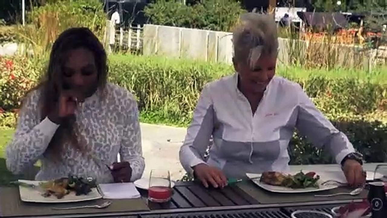 Serena Williams and Petra Kvitova have fun in Dubai