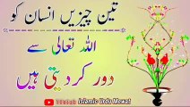 Teen Chizain Allah Se Door Karti Hain! Urdu Islamic quotes💥! Best Urdu quotes🔥! ISLAMIC URDU MEWAT