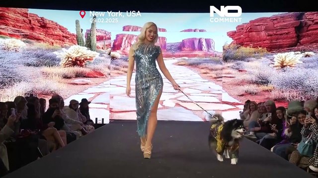 Haute-Couture-Schau für Tiere auf der New York Fashion Week