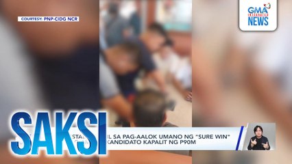 3 arestado dahil sa pag-aalok umano ng "sure win" sa mag-amang kandidato kapalit ng P90M | Saksi