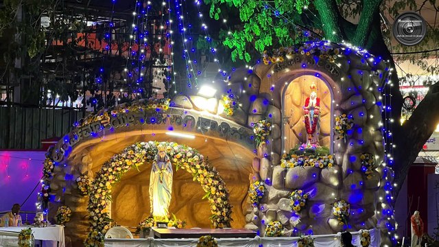 Our Lady of Lourdes Feast 2025 at Grotto of St. Pius X Church Kammanahalli Bangalore