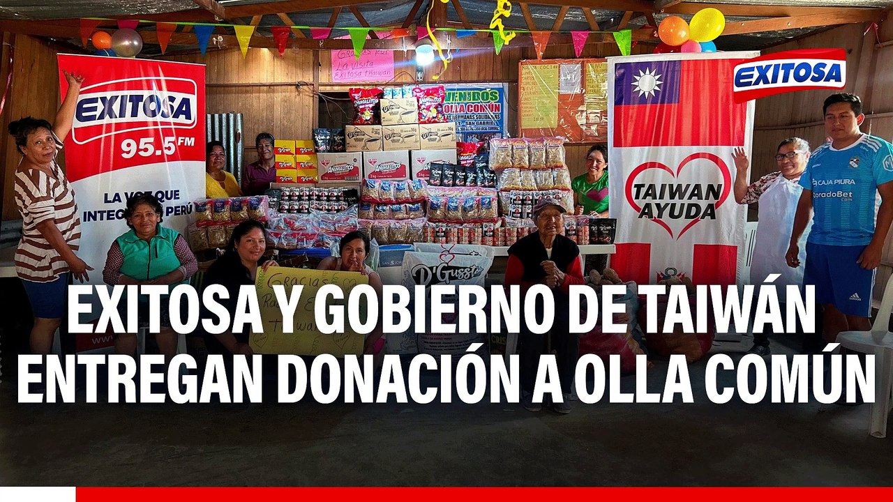 VMT: Exitosa y Gobierno de Taiwán entregan donación a la olla común 'Las Hermanas Solidarias'
