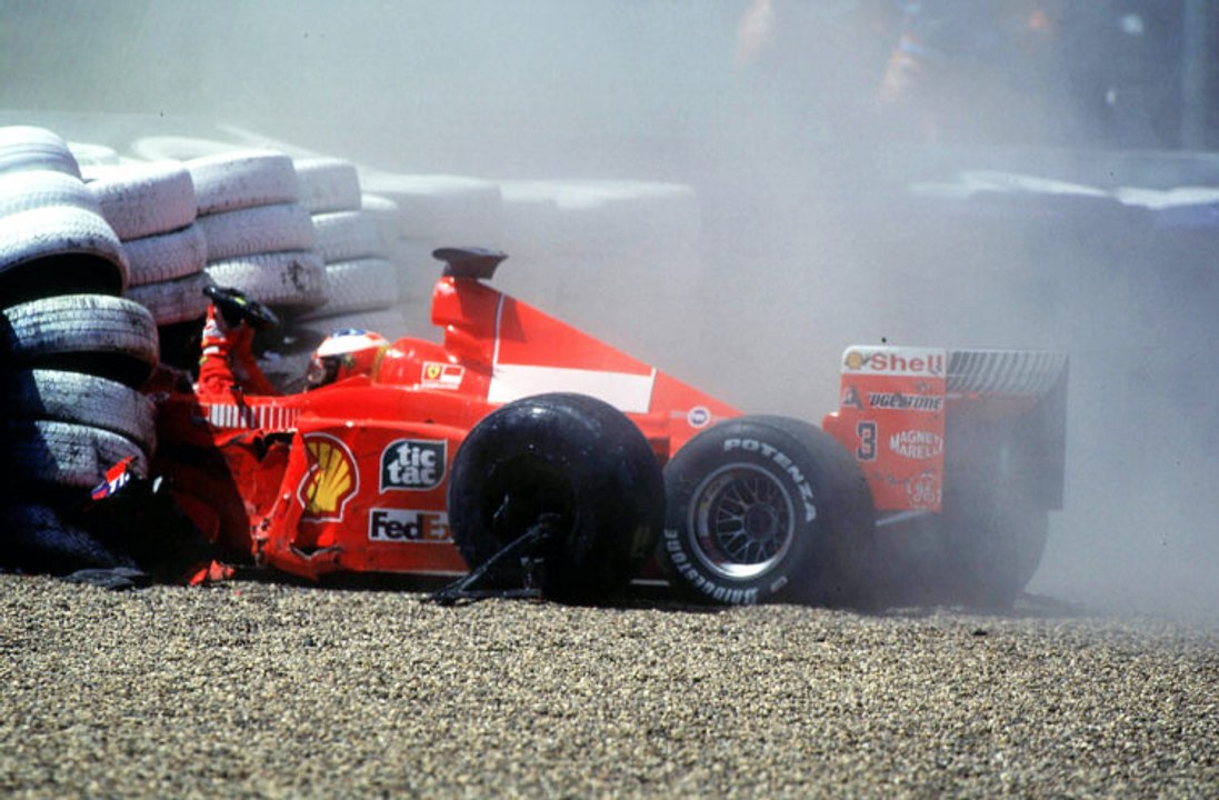 LE CRASH DE SCHUMACHER - Saison 1999