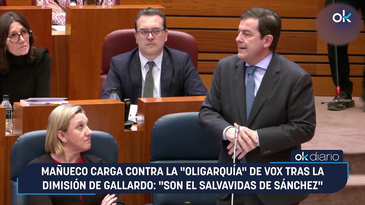 Mañueco carga contra la "oligarquía" de Vox tras la dimisión de Gallardo- "Son el salvavidas de Sánchez"