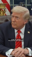 Trump amenaza con "abrir todas las puertas del infierno" en Gaza si no se libera a todos los rehenes