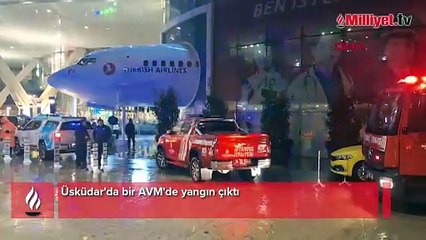 Üsküdar'da AVM'de yangın! Ekipler müdahale ediyor