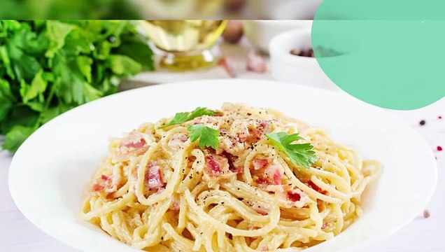 Pâtes à la crème fraîche et au jambon