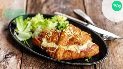 Croissant jambon fromage