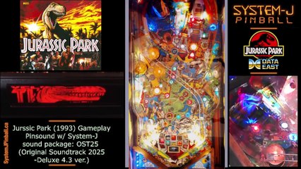 Jurassic Park Pinball w/Pinsound OST25: System Failure Gameplay
