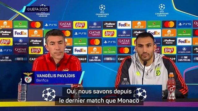 Benfica - Pavlídis : “Monaco sera plus fort et mieux préparé”