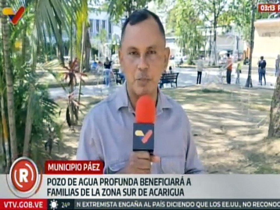 Portuguesa | Activan pozo de agua profunda para beneficio de las comunidades en zona sur de Acarigua