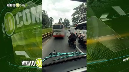 Tragedia en la Variante Caldas  motociclista perdió la vida en accidente