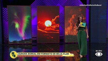 Aurora Boreal em formato de beija-flor é escolhida imagem do dia pela NASA