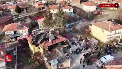 Kırıkkale'de evde çıkan yangında mahsur kalan yaşlı kadın öldü